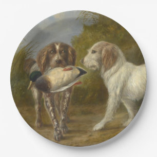 Plato De Papel Perros de caza (por Carlo Ademollo)