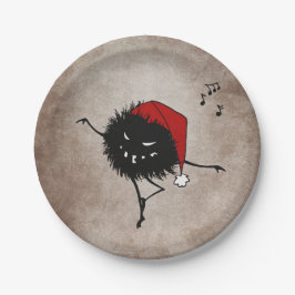 Plato De Papel Personaje de Navidades malvados