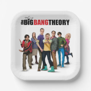 Plato De Papel Personajes de la Teoría del Big Bang