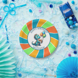 Plato De Papel Personalización de la fiesta de cumpleaños del niñ