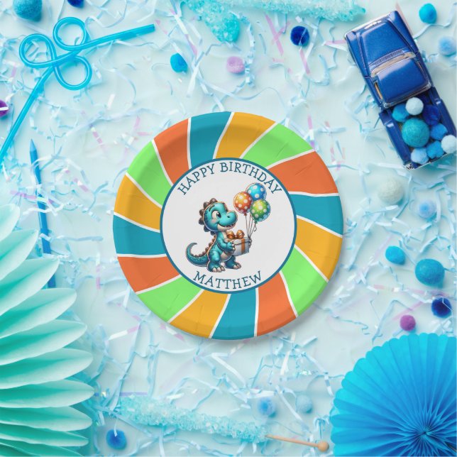 Plato De Papel Personalización de la fiesta de cumpleaños del niñ (Fiesta)