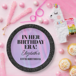 Plato De Papel Personalizada En Su Fiesta De La Era De Cumpleaños