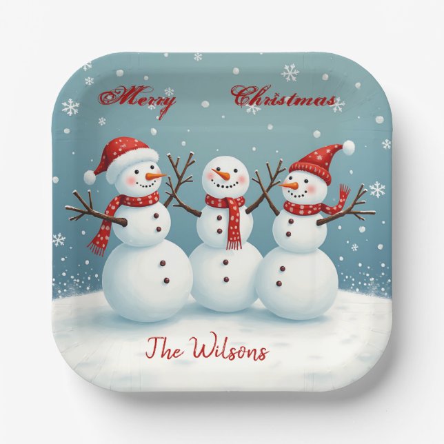 Plato De Papel Personalizado (Anverso)