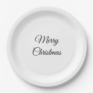 Plato De Papel personalizado añada sus navidades de fotos person