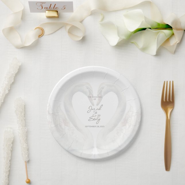 Plato De Papel Personalizado boda (Boda)