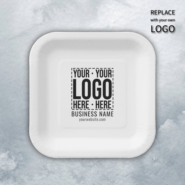Plato De Papel Personalizado Business Logo Empresa Corporativa Gu (Subido por el creador)
