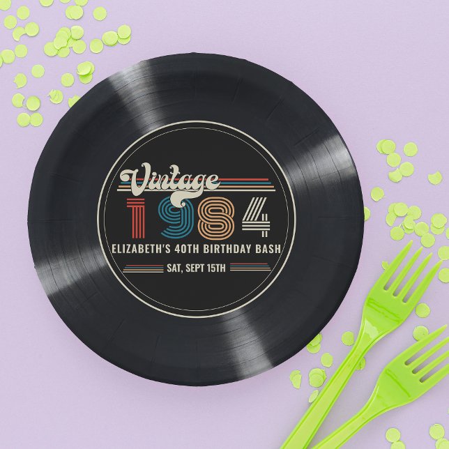 Plato De Papel Personalizado Cualquier foto de Personalizado Vint (Subido por el creador)