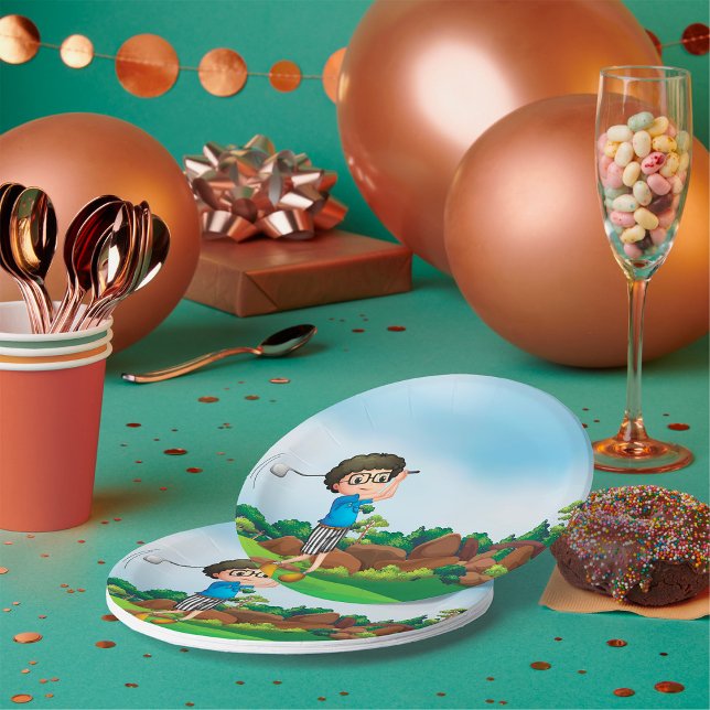 Plato De Papel Personalizado Cuidad Golf Fun Golf Lover Design (Subido por el creador)