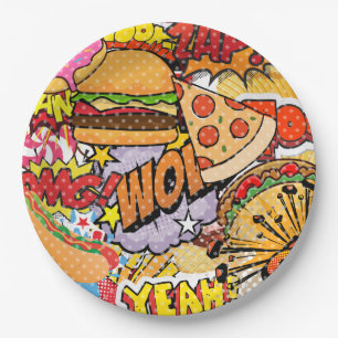 Plato De Papel Personalizado de alimentos