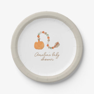 Plato De Papel Personalizado de Baby Shower del juguete de calaba