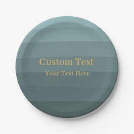 Plato De Papel Personalizado de diseño elegante y verde moderno t