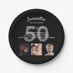 Plato De Papel Personalizado de fiesta de cumpleaños foto hechos
