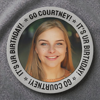 Plato De Papel Personalizado de fiesta de cumpleaños foto y plata