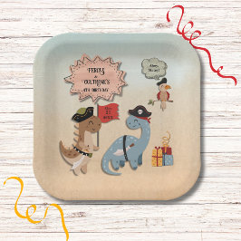 Plato De Papel Personalizado de la fiesta de cumpleaños de los ni