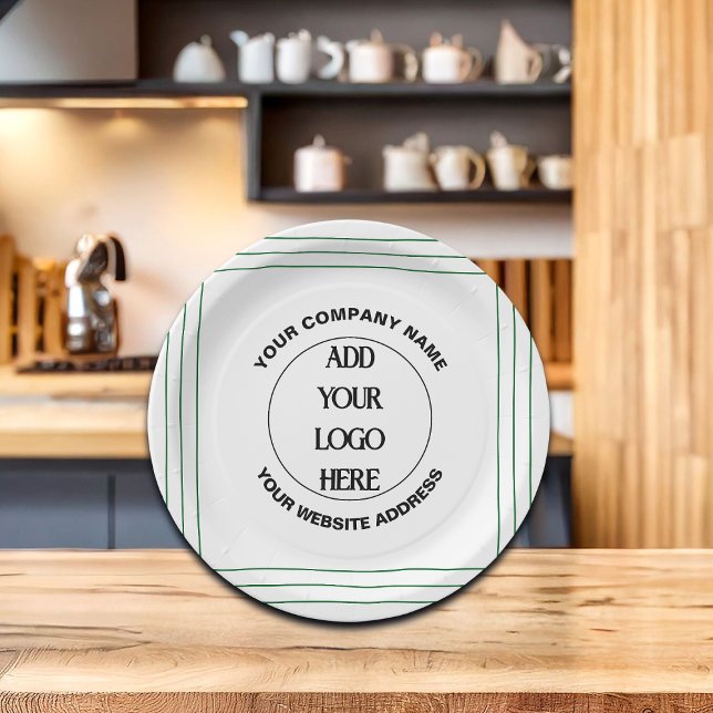 Plato De Papel Personalizado de logotipos de empresas (Subido por el creador)