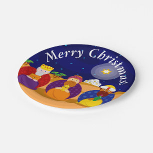 Plato De Papel Personalizado de "Los Tres Reyes" / "Tres Sabios",