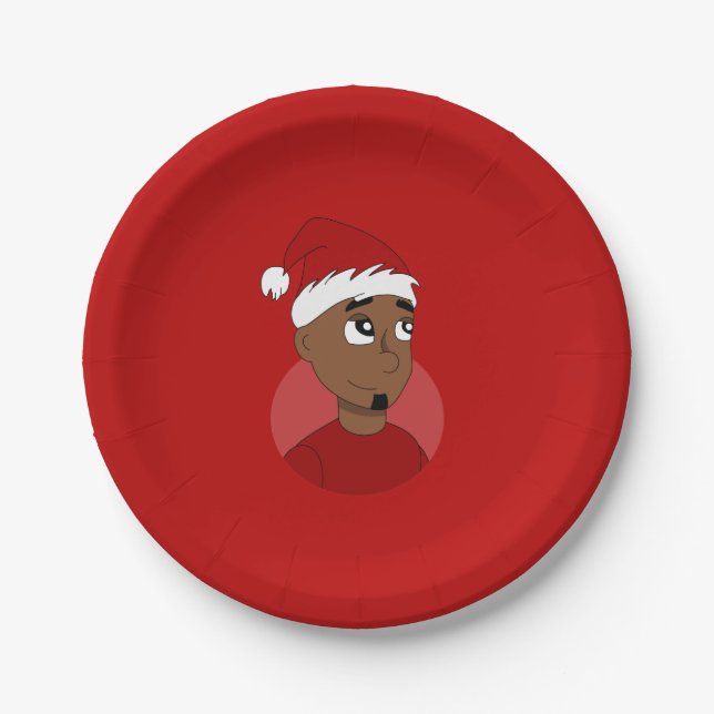Plato De Papel personalizado de navidades (Anverso)