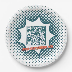 Plato De Papel Personalizado de Servicio de Limpieza Promocional 