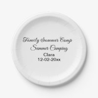 Personalizado de vacaciones de camping familiar añ