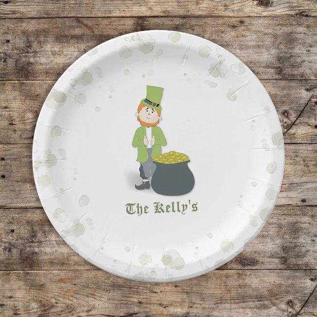 Plato De Papel Personalizado del Día de San Patricio (Subido por el creador)