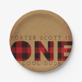 Plato De Papel Personalizado del partido de primer cumpleaños Rus