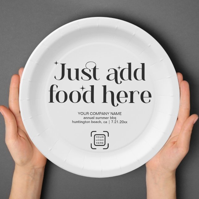 Plato De Papel Personalizado Empresa Fiesta de eventos Business L (Subido por el creador)