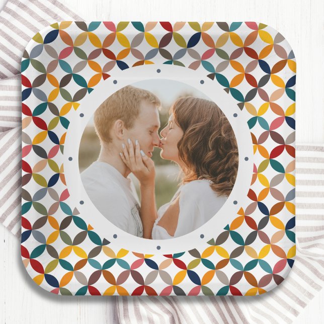 Plato De Papel Personalizado Foto Moderno Colorido Personalizada (Subido por el creador)