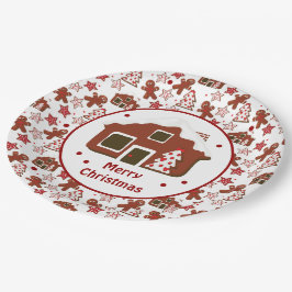 Plato De Papel Personalizado Gingerbread