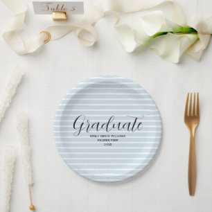 Plato De Papel Personalizado Graduado Huelga Náutica
