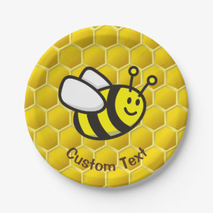 Plato De Papel Personalizado Honeybee