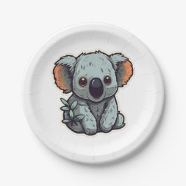 PLATO DE PAPEL PERSONALIZADO KOALA BEAR