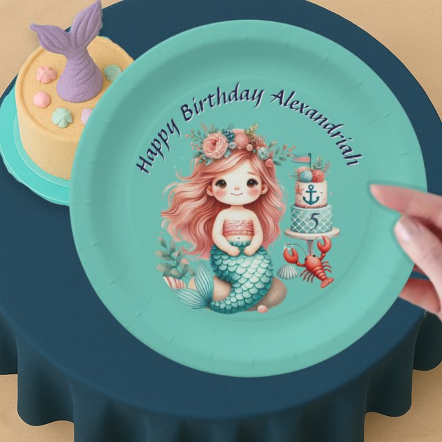 Plato De Papel Personalizado Niñas Pequeñas Sirvientas Fiesta de  (Subido por el creador)