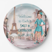 Personalizado París y Rosas dulces 16 en París