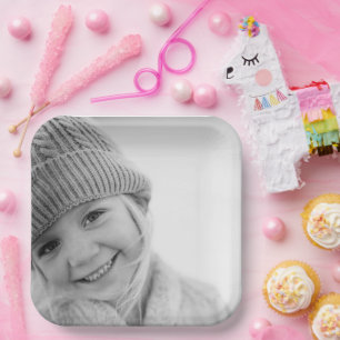 Plato De Papel Personalizado Personalizado Crea Tu Propia Foto