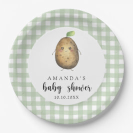 Plato De Papel Personalizado Potato Baby Shower