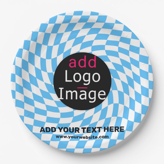 Plato De Papel Personalizado profesional moderno comprobador de n (Anverso)