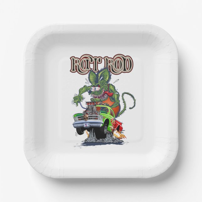 Plato De Papel Personalizado retro (Anverso)