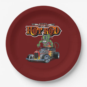 Plato De Papel Personalizado retro