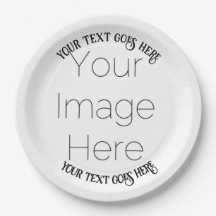 Plato De Papel personalizado simple foto pirata personalizado Pap
