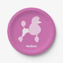 Personalizado Texto Pink Poodle