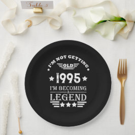 Plato De Papel Personalizado Treinta fiesta de 30 años