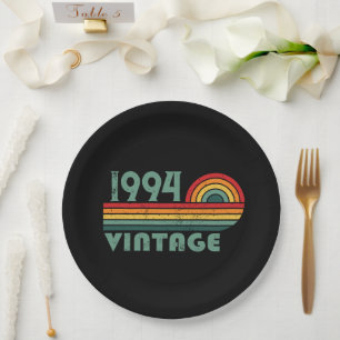 Plato De Papel Personalizado Treinta fiesta de 30 años