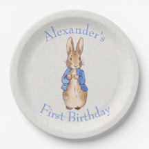 Personalizar a Peter el lino beige de conejo textu