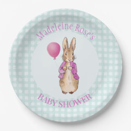 Plato De Papel Personalizar el Baby Shower de Peter the rabbit