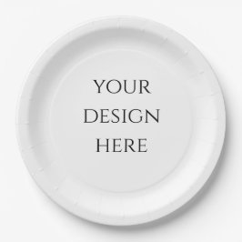 Plato De Papel Personalizar o personalizar 