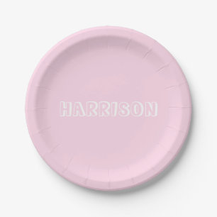 Plato De Papel Personalizar, personalizar nombre de cumpleaños, c