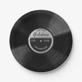 Plato De Papel Personalized 78 Vinyl Record Design Paper Plates