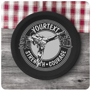 Plato De Papel Personalized Martial Arts JUDO Japan Combat Sport