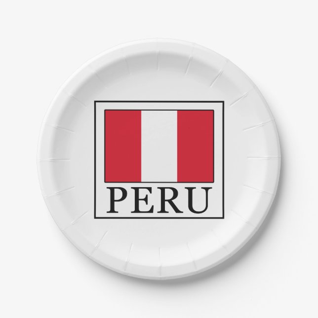 Plato De Papel Perú (Anverso)