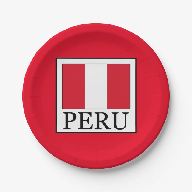 Plato De Papel Perú (Anverso)